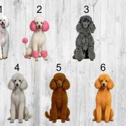 Poodle Dog Memorial Ornament - Personalised Christmas Bauble With Angel Wings & Name - Pet Gift - thumbnail 2