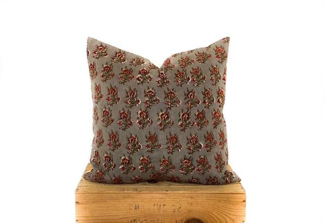 Indian Block Print Pillow Cover, 20 - image 1