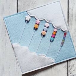 Felt Baby Quiet Book Page Waldorf Fidget Toy For Toddlers - thumbnail 4