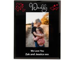 "Personalised Daddy Or Any Name Photo Frame Fathers Day Gift Mothers Birthday Christmas New Dad Gift 6x4"" Or 7x5"