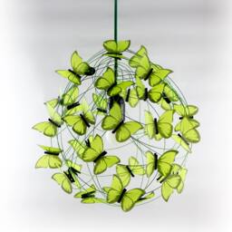 Green Butterfly Chandelier Nature-Inspired Pendant Lighting