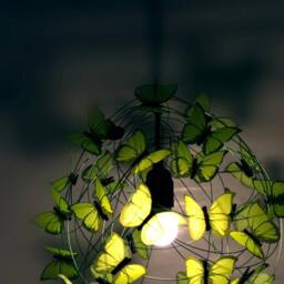 Green Butterfly Chandelier Nature-Inspired Pendant Lighting - thumbnail 3