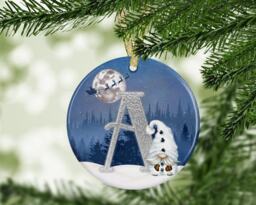 Gonk Gonks Christmas Personalised Blue Kids Gift Present Keepsake Novelty Bauble Tree Xmas Son Mum Girlfriend Dad Daughter Nephew - thumbnail 1