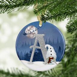 Gonk Gonks Christmas Personalised Blue Kids Gift Present Keepsake Novelty Bauble Tree Xmas Son Mum Girlfriend Dad Daughter Nephew - thumbnail 2