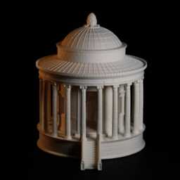 Temple Of Vesta Tivoli Scale Model - Roman Reconstruction, Resin Architectural Replica - thumbnail 2
