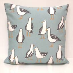 Seagull Double Sided Cushion Cover Nautical Gull Coastal Fabric - thumbnail 4