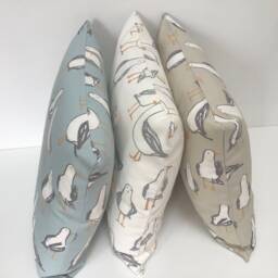 Seagull Double Sided Cushion Cover Nautical Gull Coastal Fabric - thumbnail 3