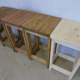 Bar Stool Solid Wood Kitchen Counter Stool, Many Colors - thumbnail 3