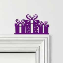 Door Topper Christmas Decor Presents Various Colours Top Of Decorative Sign - Novelty Wall Decor, Frame Art, Art - thumbnail 4