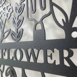 Personalized Garden Sign, Garden Metal Wall Art, Garden Decor, Custom Gardener Name Sign, Gift For Gardener, Metal Yard Decor - thumbnail 3