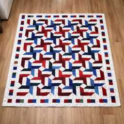 Rain Forest Quilt Pattern - Nature Inspired Patchwork Throw - Digital PDF Download - thumbnail 2