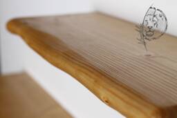 Real Wood Wall Shelf Elm - thumbnail 1