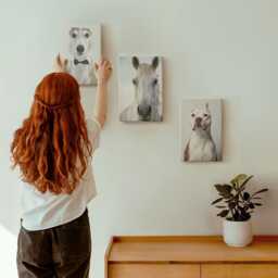 Canvas Wall Art Set Of 3 - Interesting Portraits Dogs & Horses in An Elegant Style, Gray Large Art, Animals Hanging Piece - thumbnail 3