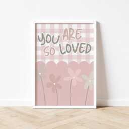 Girls Room Wall Prints, Personalised Set Of 6 Toddler Gift, Playroom Nursery Gallery Posters - thumbnail 3