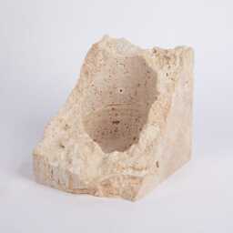 Handmade Travertine Wine Bottle Holder Unique Rack - thumbnail 4