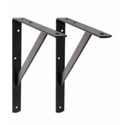 Rustic Wash Stand Shelf With Brackets - thumbnail 3