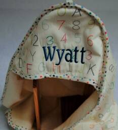 Child's Hooded Towel With Embroidered Name