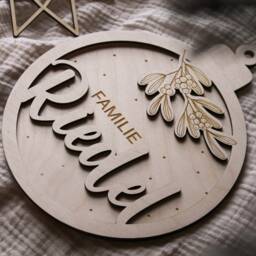 Personalized Christmas Ball, Decorations, Wooden Pendant, Tree Gifts For Children - thumbnail 2
