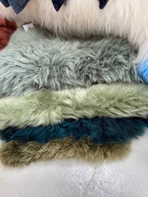 Green Sheepskin Rug, Greens, Soft Green, Hygge, Australian Sheepskin, Chair Cover Ties Bed Throw, Luxury , Amazing Gift - image 1