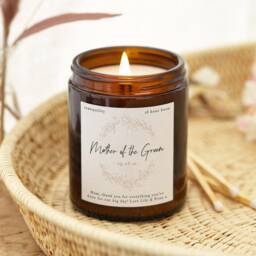 Personalised Mother Of The Groom Candle Scented Soy Wax Gift