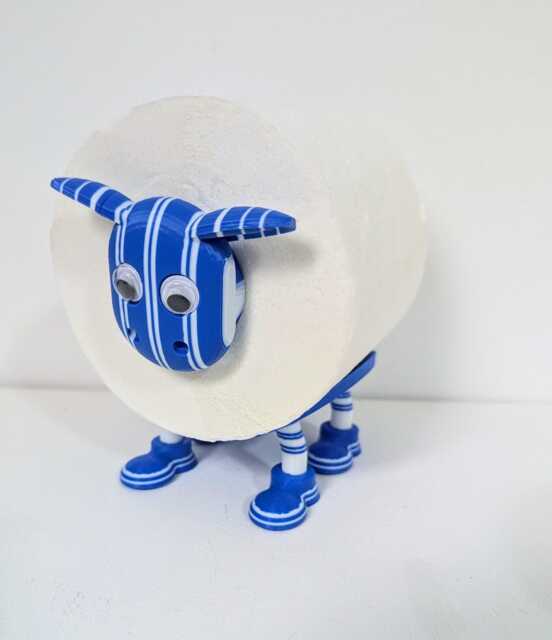 Kilmarnock Sheep Toilet Roll Holder - Funny Football Gift For Him Or Her, Quirky Bathroom Decor Novelty Killie Soccer Fan Present - image 1
