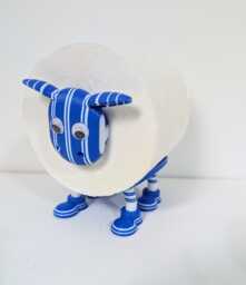 Kilmarnock Sheep Toilet Roll Holder - Funny Football Gift For Him Or Her, Quirky Bathroom Decor Novelty Killie Soccer Fan Present - thumbnail 1