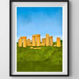Sausage Roll Henge - Print - Frame Not Included - thumbnail 3