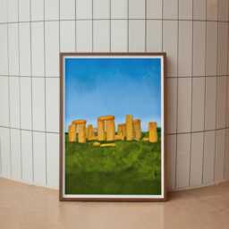 Sausage Roll Henge - Print - Frame Not Included - thumbnail 1