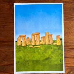 Sausage Roll Henge - Print - Frame Not Included - thumbnail 2