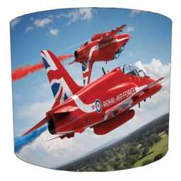 The Red Arrows Drum Lampshade For Ceiling Light Pendants Or Table Lamp Bases - thumbnail 3