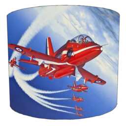 The Red Arrows Drum Lampshade For Ceiling Light Pendants Or Table Lamp Bases - thumbnail 4