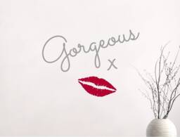 Gorgeous Wall Sticker, Lips Decal - thumbnail 1