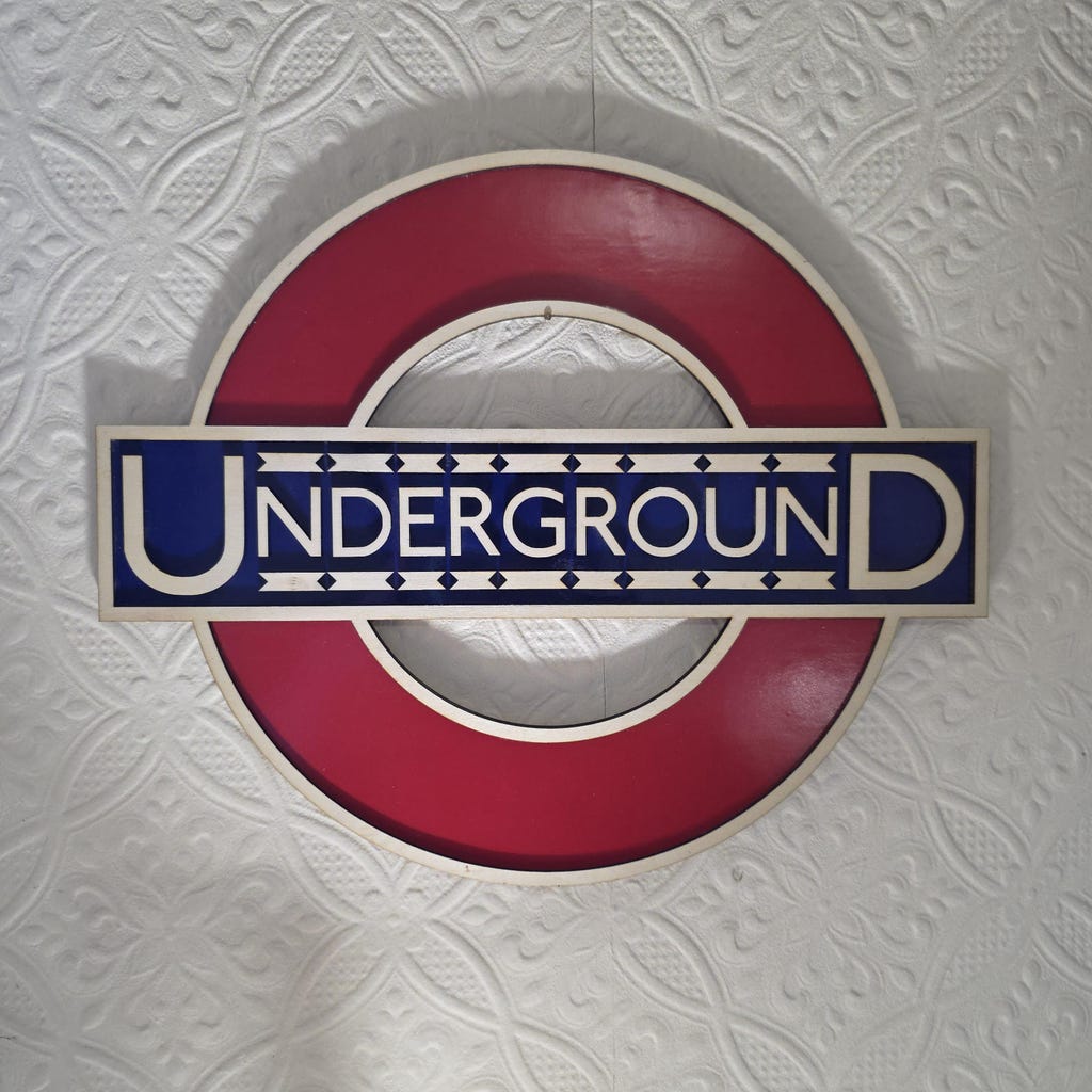 Vintage London Underground Sign - Special Edition by Etsy | ufurnish.com, image size:1024x1024