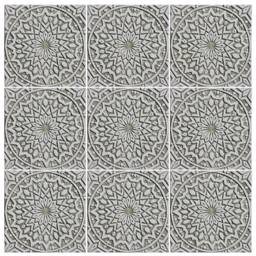 Moroccan Wall Hanging White & Beige For Kitchen Backsplash, Tile Garden Art, Morocco Bathroom #2 30cm Beige&white - thumbnail 3