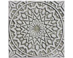 Moroccan Wall Hanging White & Beige For Kitchen Backsplash, Tile Garden Art, Morocco Bathroom #2 30cm Beige&white