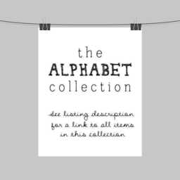 Animal Alphabet Wall Art Yellow, Blue & Gray Nursery Print - thumbnail 3