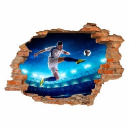 032 Wall Decal Footballer - Hole in The Wall - thumbnail 1