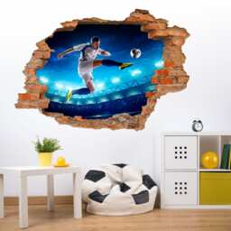 032 Wall Decal Footballer - Hole in The Wall - thumbnail 2
