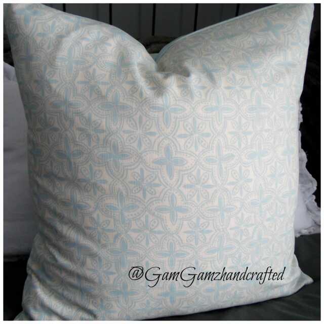 Quarterfoil Print. Spa Blue/Light Blue.nursery Decor.home Decor.pillow Cover.toss Pillow.throw Pillow.spring Decor.winter Decor.slipcovers - image 1