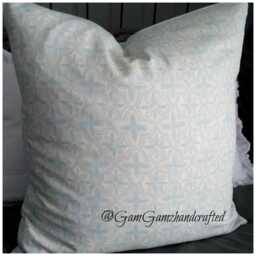 Quarterfoil Print. Spa Blue/Light Blue.nursery Decor.home Decor.pillow Cover.toss Pillow.throw Pillow.spring Decor.winter Decor.slipcovers - thumbnail 1