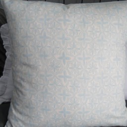 Quarterfoil Print. Spa Blue/Light Blue.nursery Decor.home Decor.pillow Cover.toss Pillow.throw Pillow.spring Decor.winter Decor.slipcovers - thumbnail 3