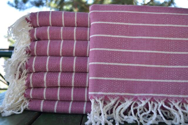 Pale Purple Turkish Towel, Cotton Towel, Organic Towel, 40''x67'', Turkish Towel, Peshtemal, Turkish Bath Towel, Striped Peshtemal, B3-G??cek - image 1