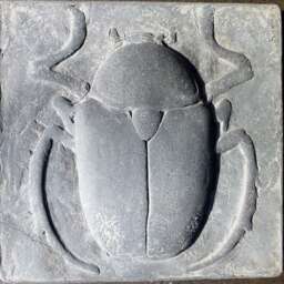 Scarab Black Concrete Sculpture Tile Ancient Egyptian - thumbnail 4