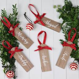 Personalised Green Check Gingham Christmas Santa Stocking - thumbnail 2