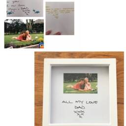Loved Ones Handwriting Frame - Memorial Remembrance Gift Loved Piece Mourning- Christmas - thumbnail 2