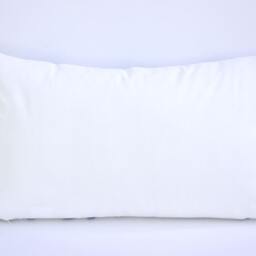 Geometric Linen Pillow Cover Beige With Colorful Stripes, 12x20 - thumbnail 4