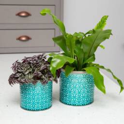 Grey Moroccan Ceramic Planter Pot - thumbnail 4