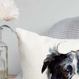 Border Collie Cushion, Themed Gift, Collie, Owner Homeware, Dog Cushion - thumbnail 2