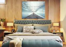 Proverbs 36 #10 Niv He Will Direct Your Path Scripture Art, Framed Bible Verses, Religious Framed Art, Wall Hangings, Christian - thumbnail 1