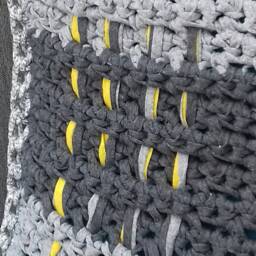 Hooked Cushion, Crocheted Cushions, Cushion For Outside, Inside, Home Decoration Pillows, Crochet Pillowcase - thumbnail 2
